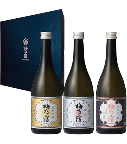 Amazon.co.jp: 梅乃宿 純米大吟醸セット 720ml 2本（葛城・山田錦